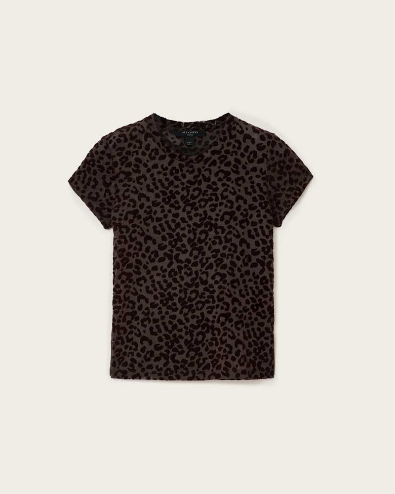 ELLIE MESH LEOPARD PRINT T-SHIRT 1
