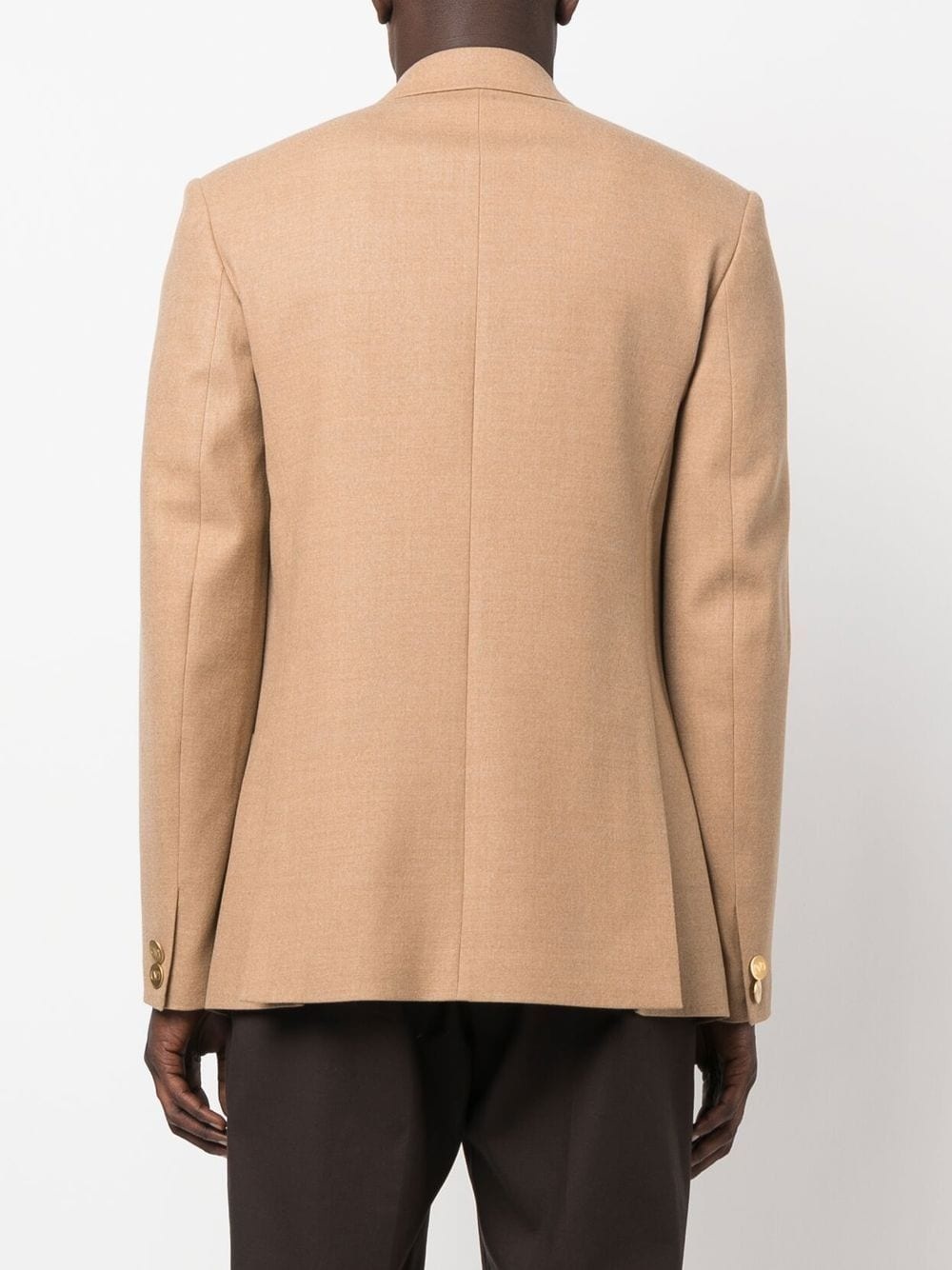 double-breasted wool blazer - 4