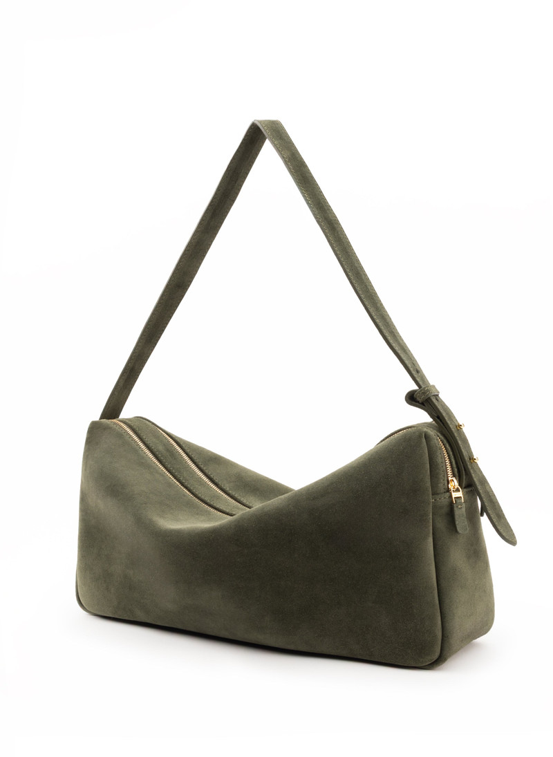 Elleme Trousse Large Suede Khaki outlook