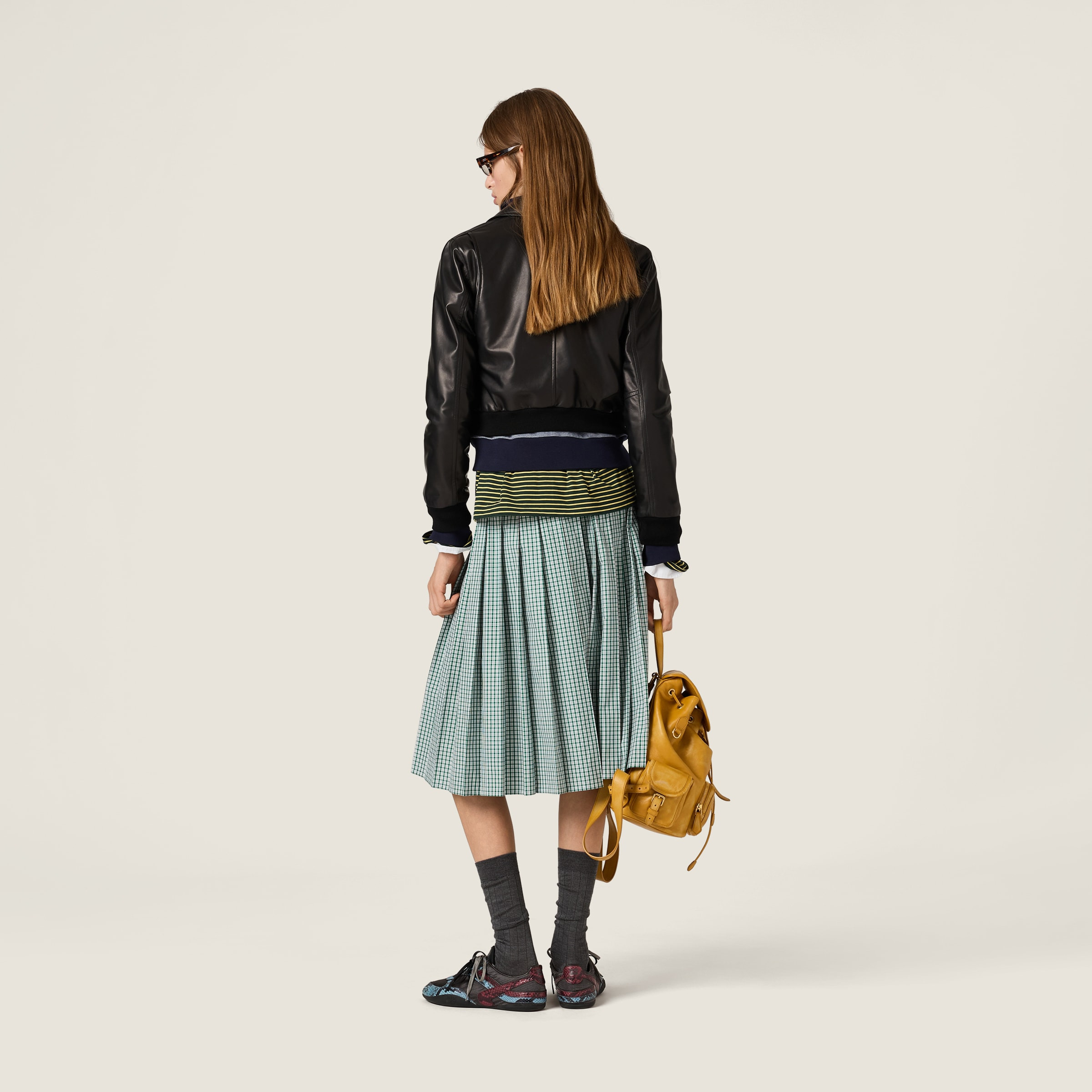 Nappa leather blouson jacket - 3