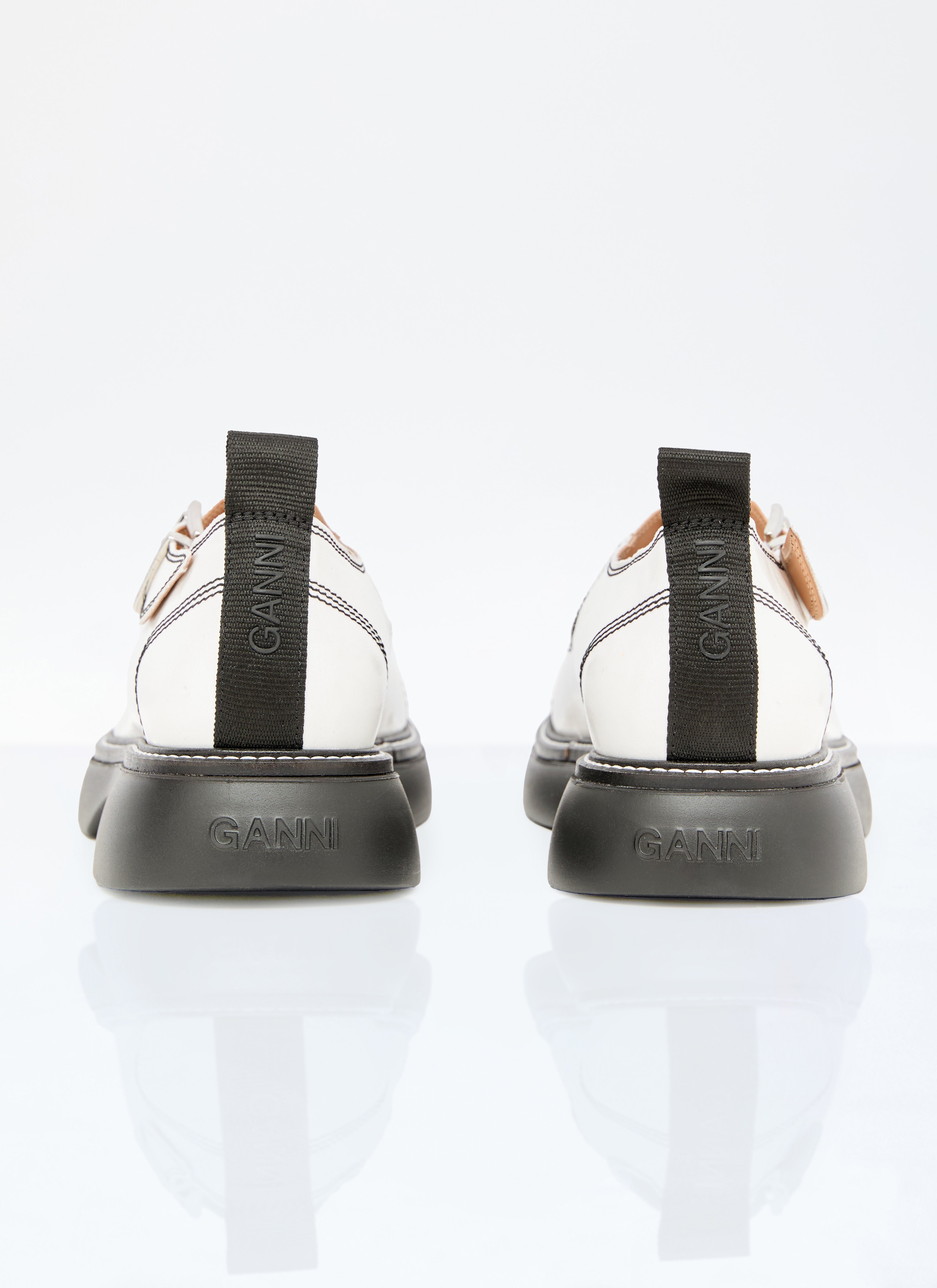 Ganni Women Everyday Buckle Mary Jane Shoes - 6
