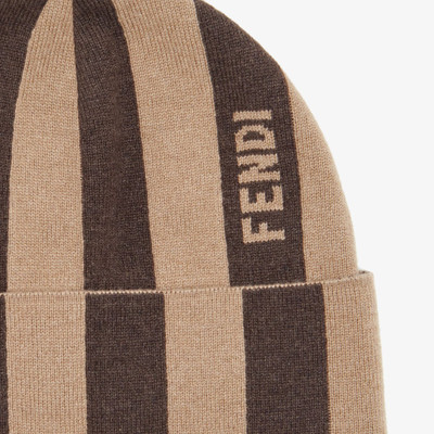 FENDI Brown cashmere hat outlook