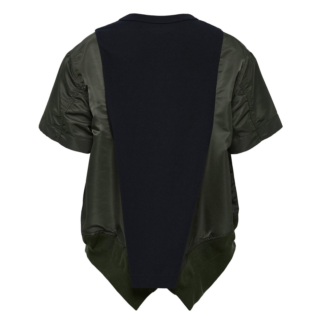 Nylon Twill X Cotton Jersey T-Shirt - 2