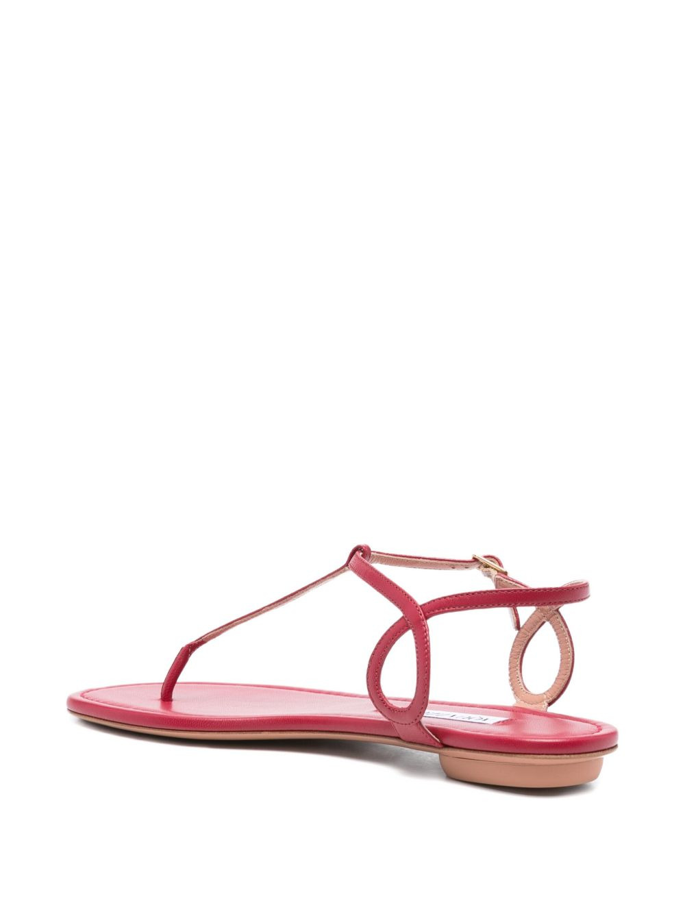 Almost Bare leather T-bar sandals - 3