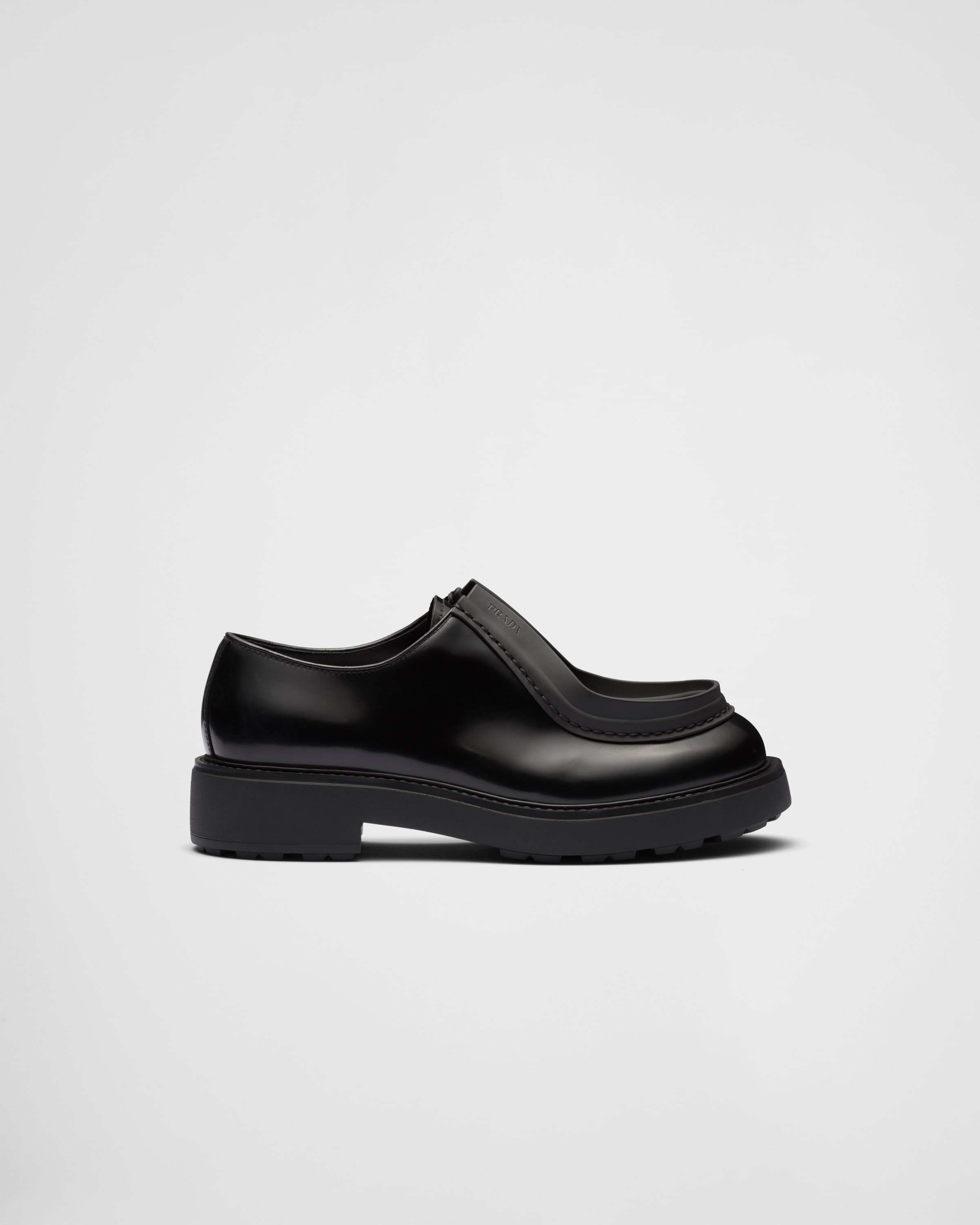 Diapason opaque brushed leather lace-up shoes - 2