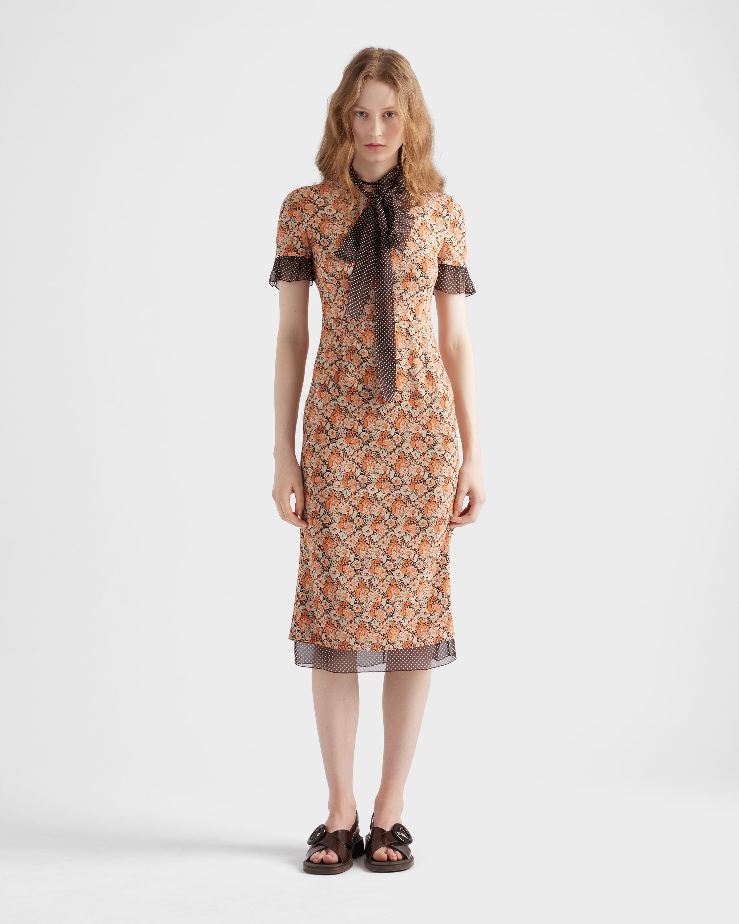 Printed georgette dress - 2