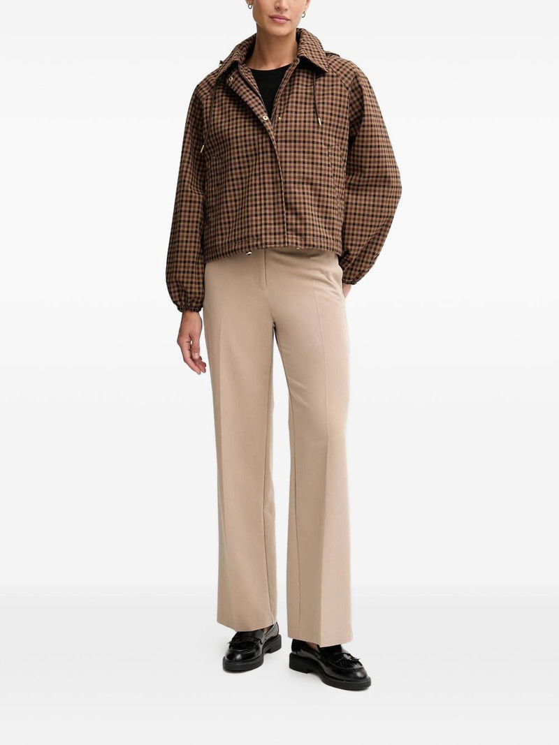 Barbour checked hooded jacket outlook