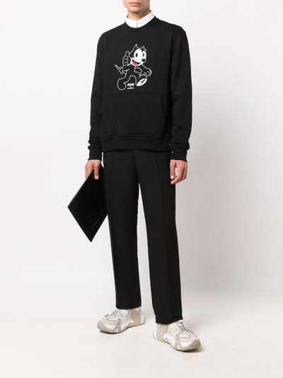 Neil Barrett graphic-print cotton sweatshirt outlook