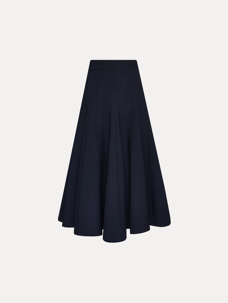 FLARED STRETCH WOOL SKIRT 1