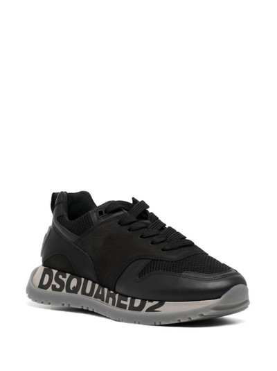 DSQUARED2 logo platform low-top sneakers outlook