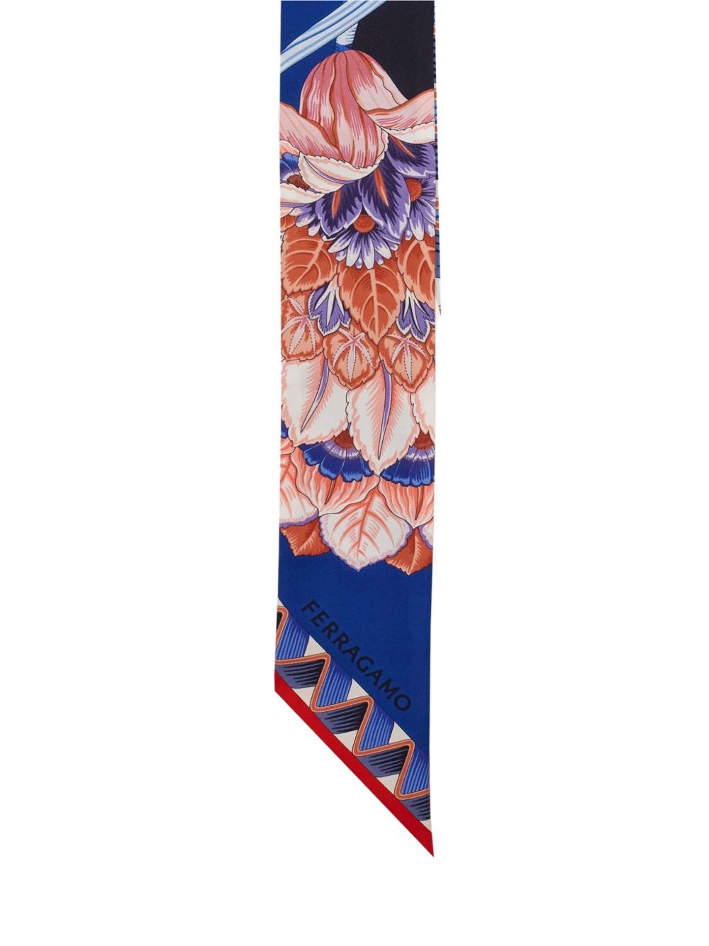graphic-print silk bandeau - 2