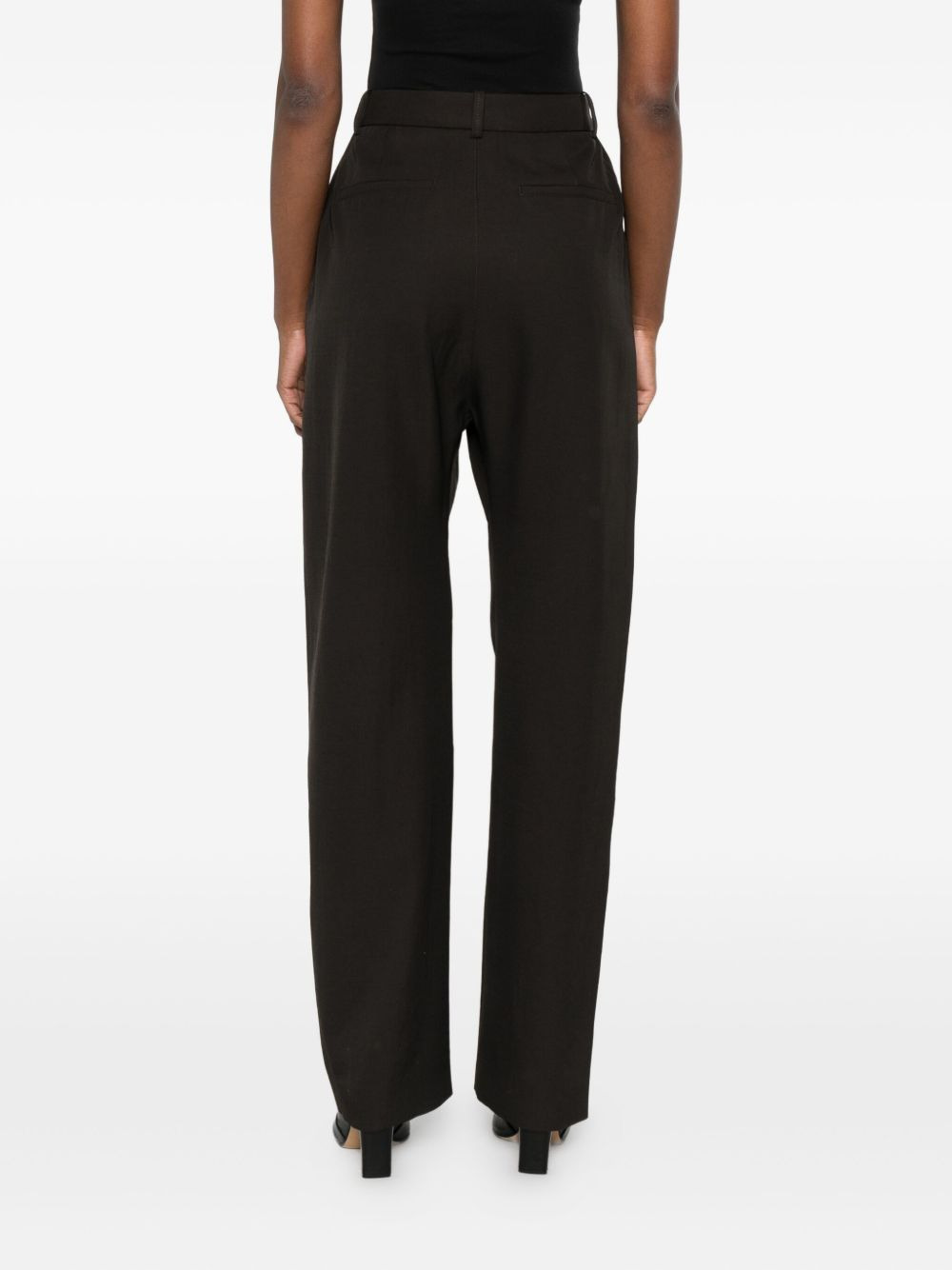 pleated-pocket trousers - 4