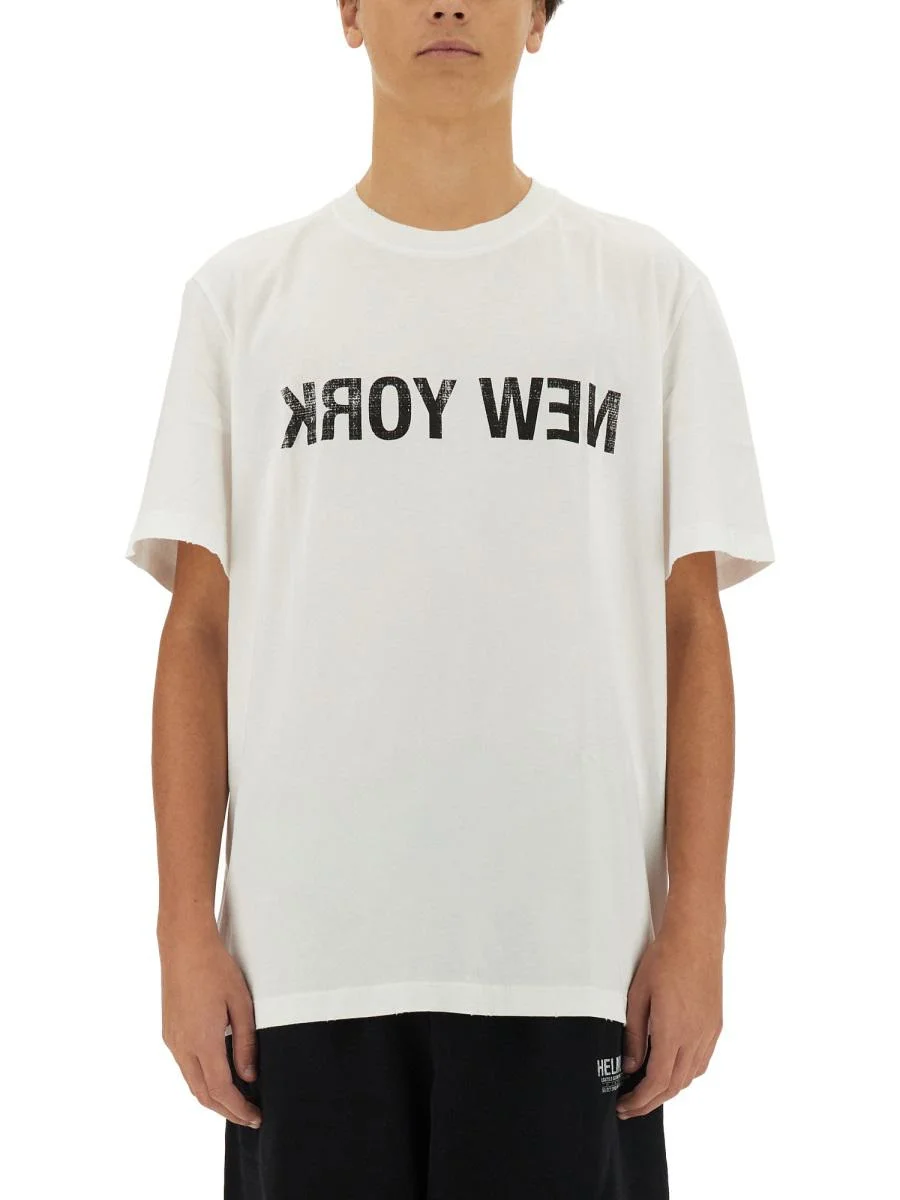 Helmut Lang T-Shirt With Logo - 1