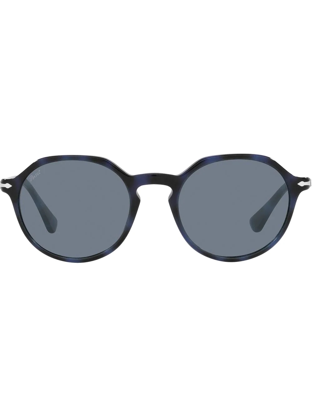 tortoiseshell-effect round-frame sunglasses - 1