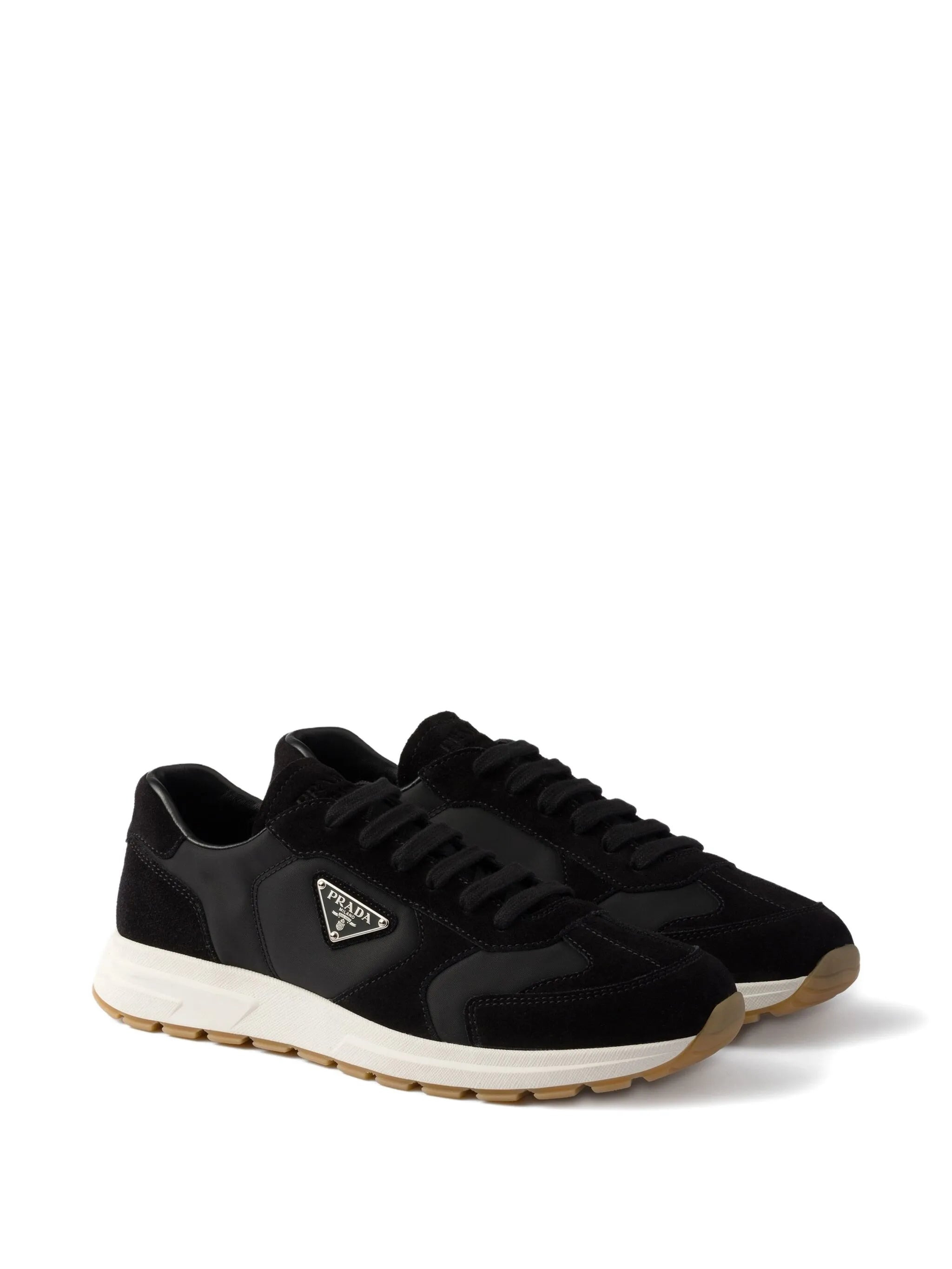 Prada Triangle-logo Panelled Sneakers - 2
