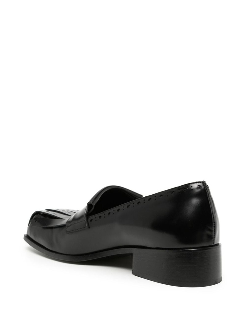 fringe-toe leather loafers 3
