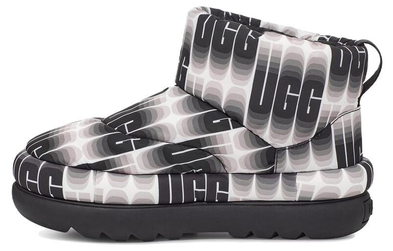 UGG (WMNS) UGG Classic Maxi Wavelength Mini Boot 'Black and White' 1132915-BWHT outlook