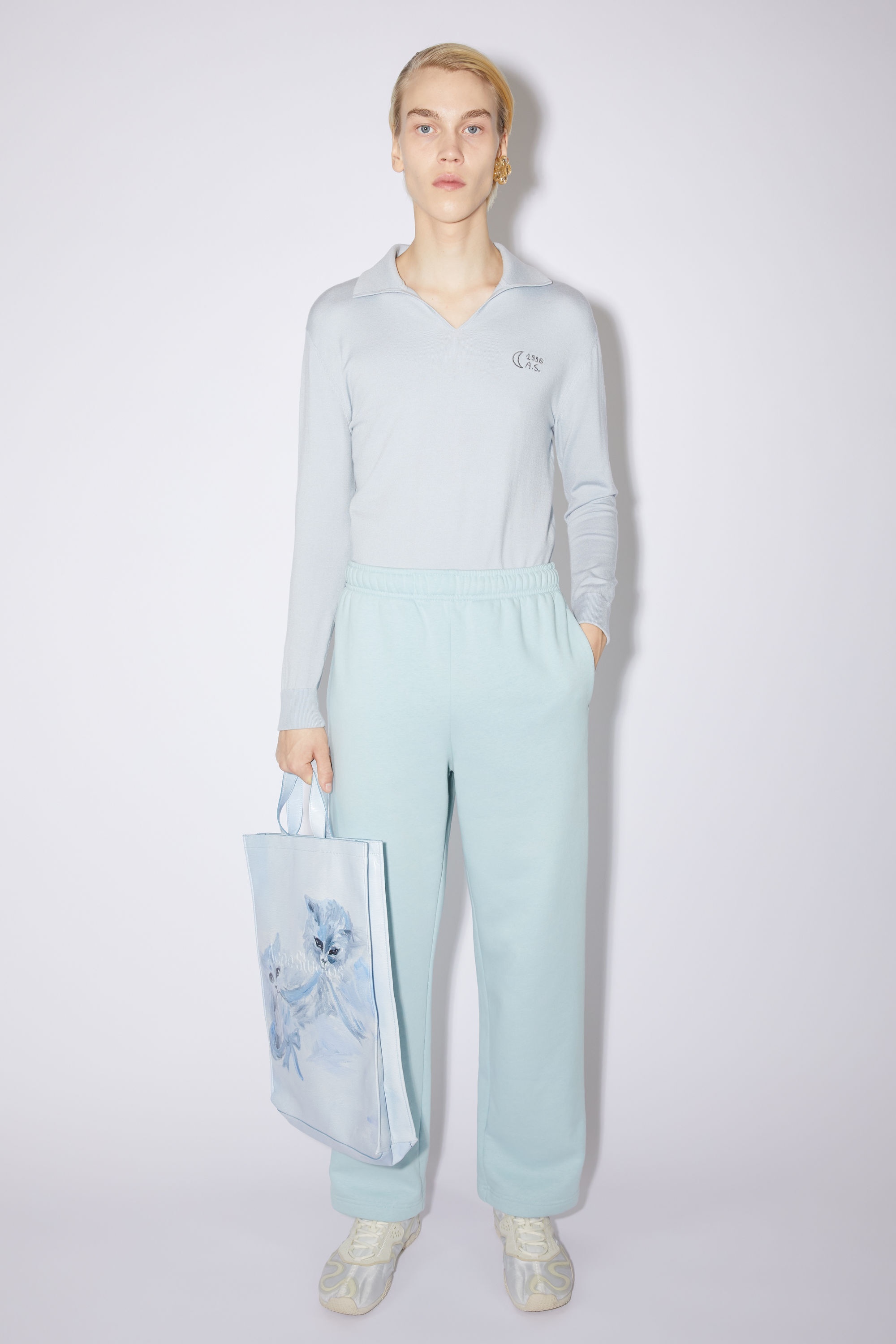 Regular fit sweatpants - Mineral blue - 2