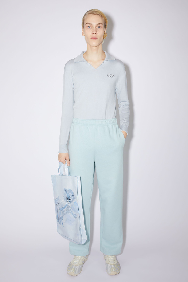 Acne Studios Regular fit sweatpants - Mineral blue outlook