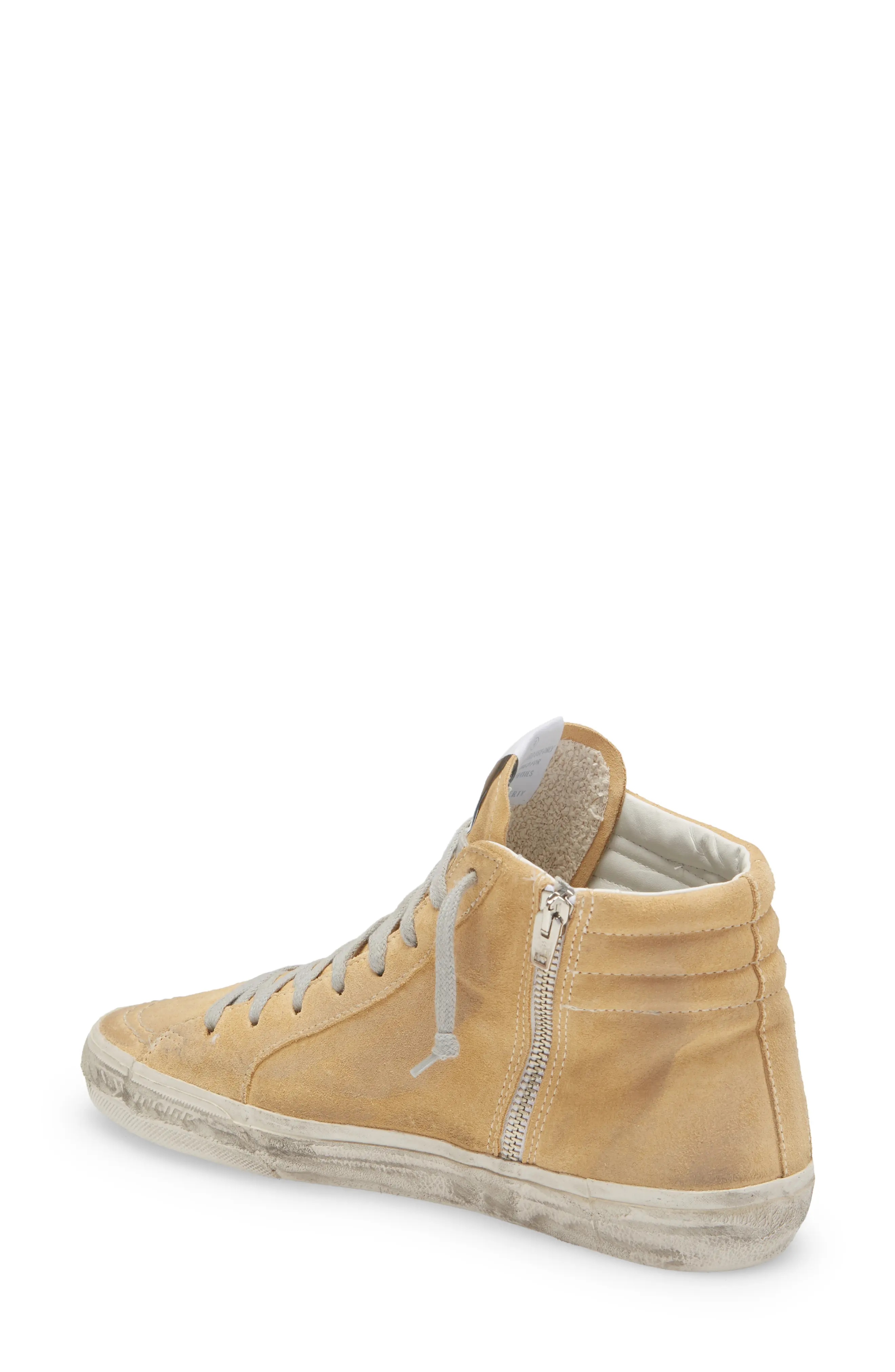 Slide High Top Sneaker in Sand/Black/Rose Quartz - 2