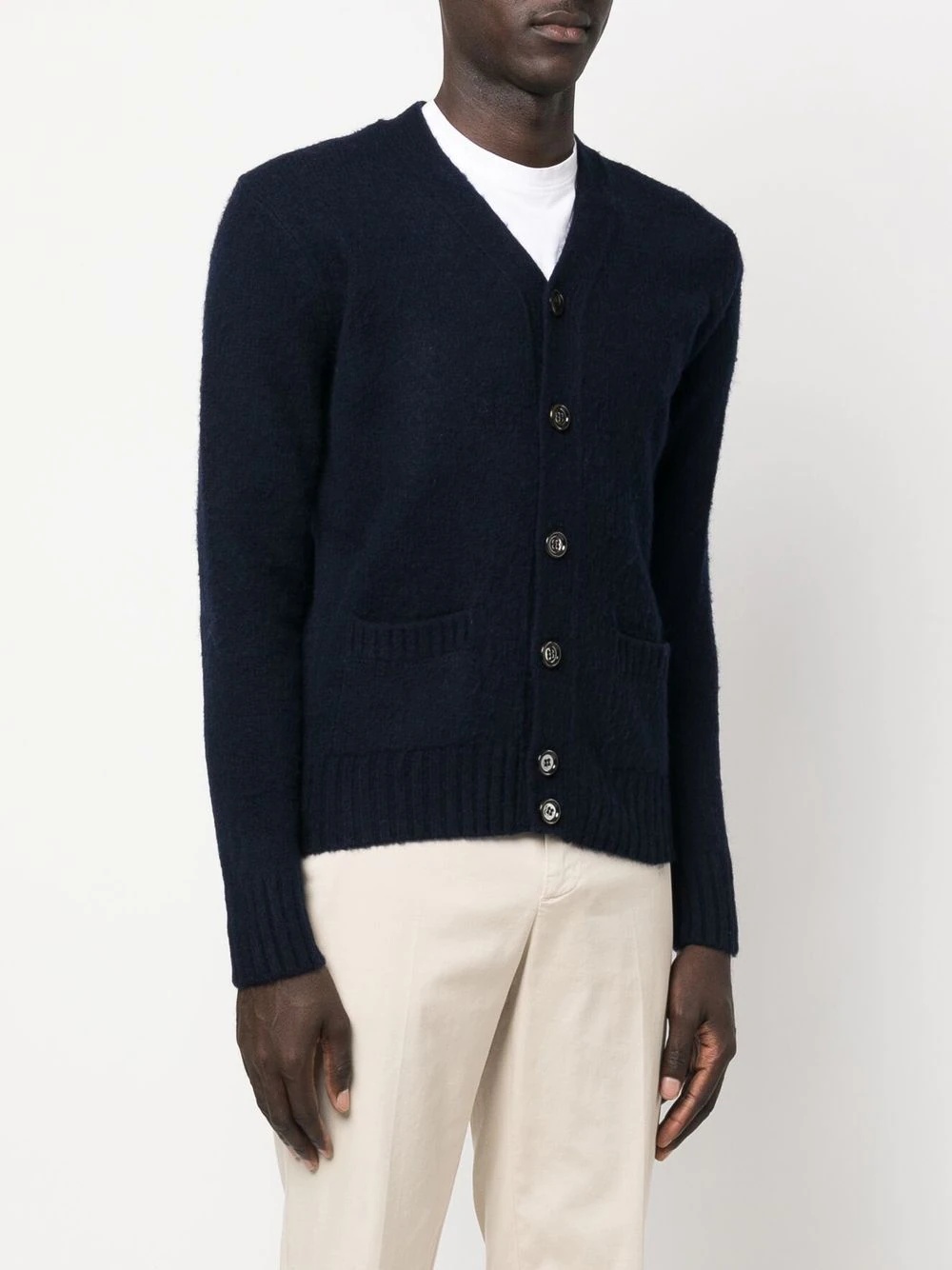 button-down knit cardigan - 5