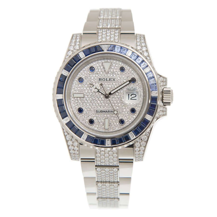 Rolex Submariner Diamond Silver-tone Dial Men's Watch 116659SABR - 3