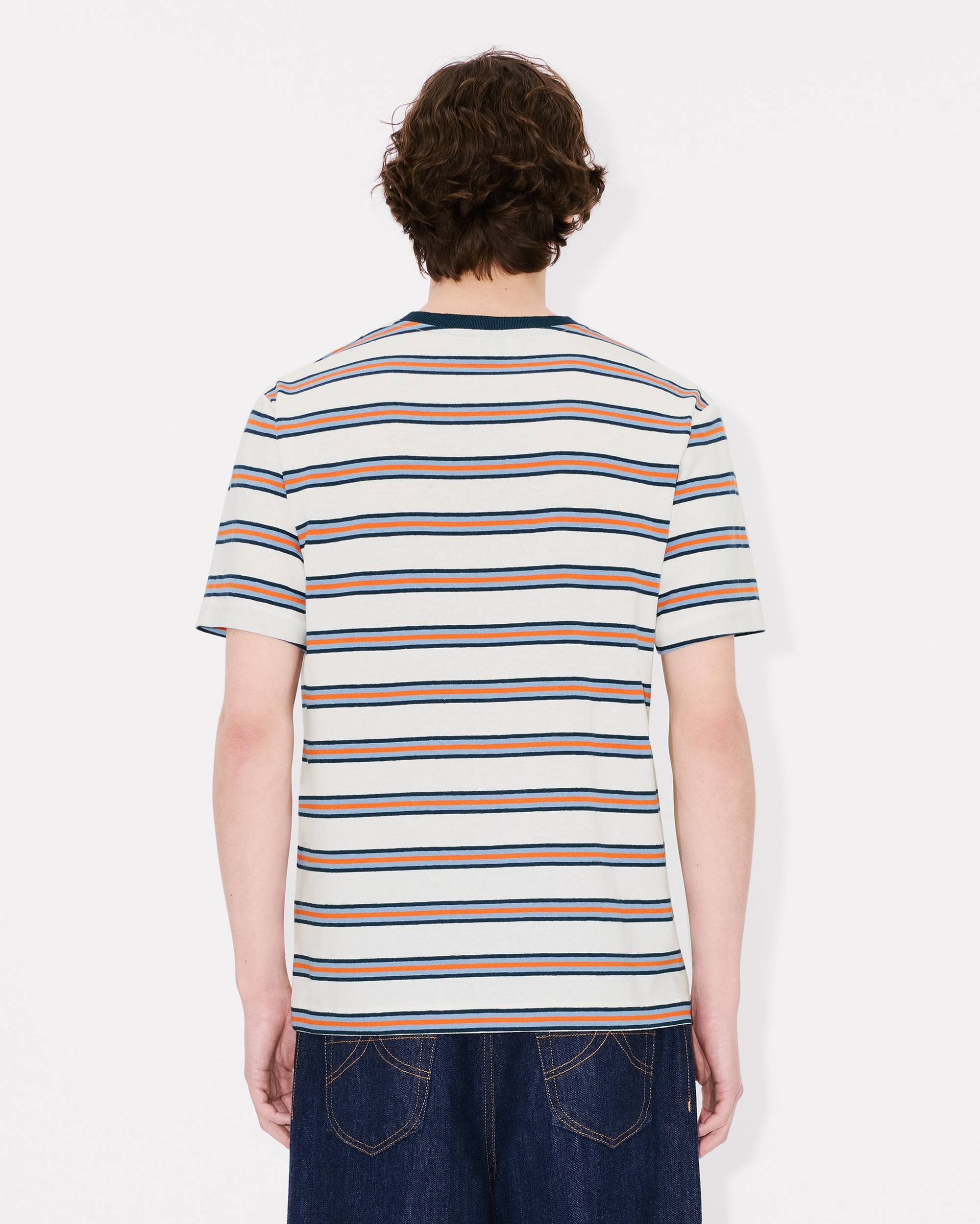 'KENZO Coast Lines' embroidered T-shirt in cotton linen - 4