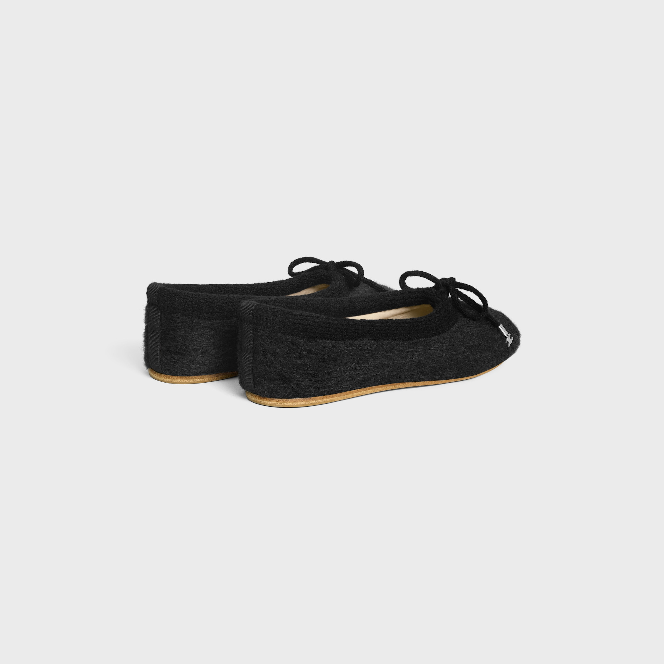 CELINE ABBY BALLERINA IN Alpaca Wool Fabric - 3