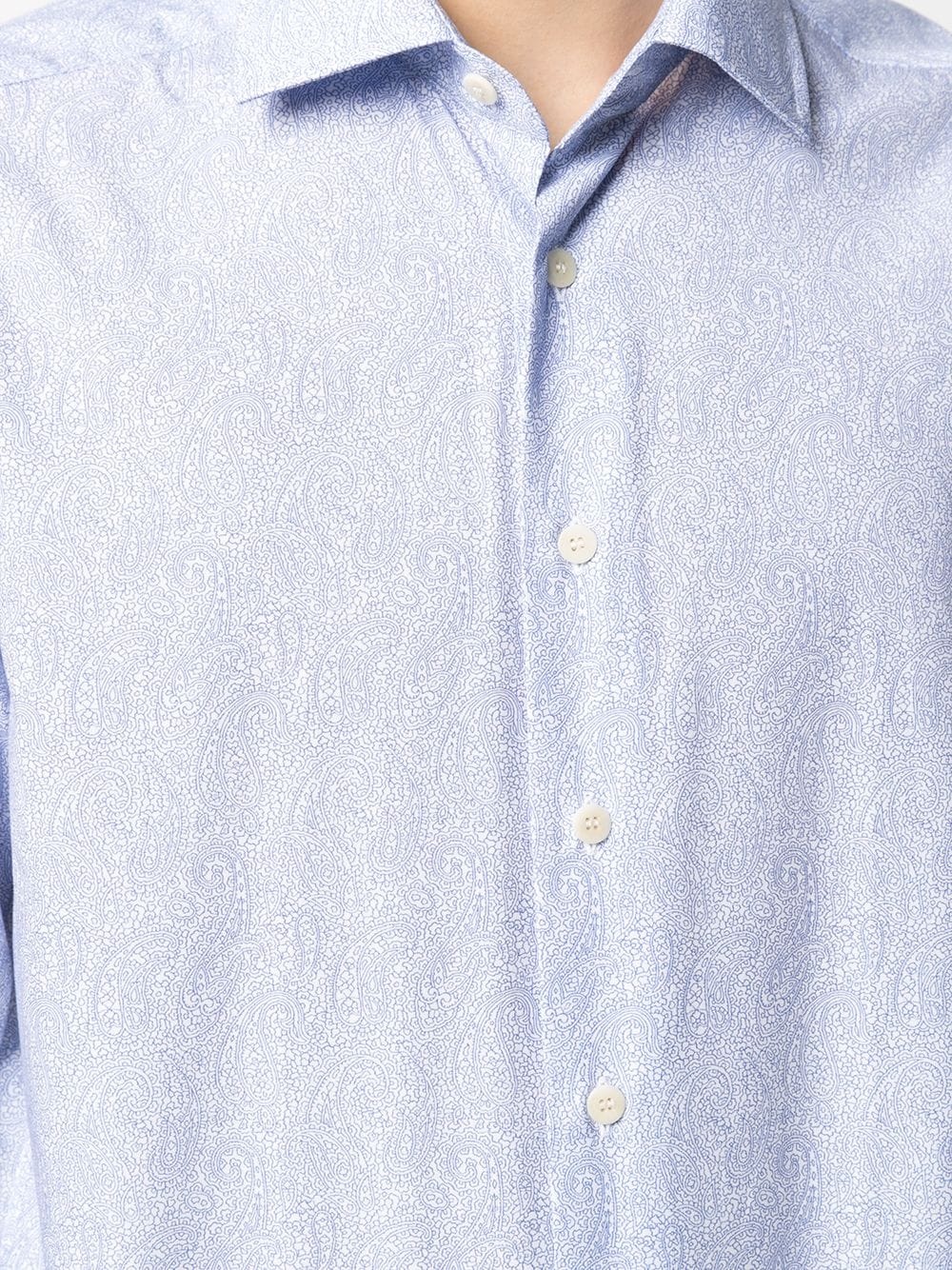 paisley-print cotton shirt - 5