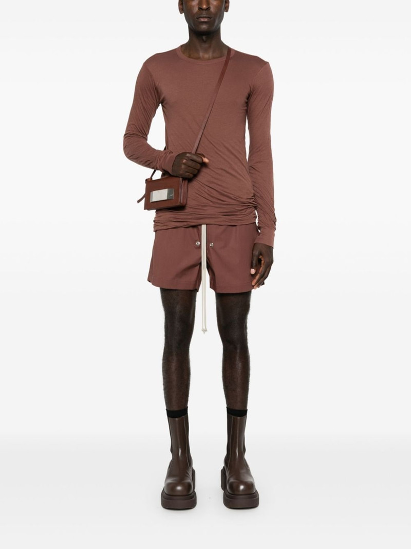 Rick Owens Porteville leather clutch outlook