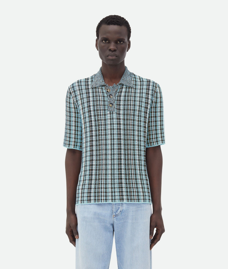 Cotton Viscose Check Polo 1