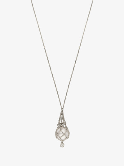 Givenchy PEARLING NECKLACE IN METAL WITH PEARLS AND CRYSTALS outlook