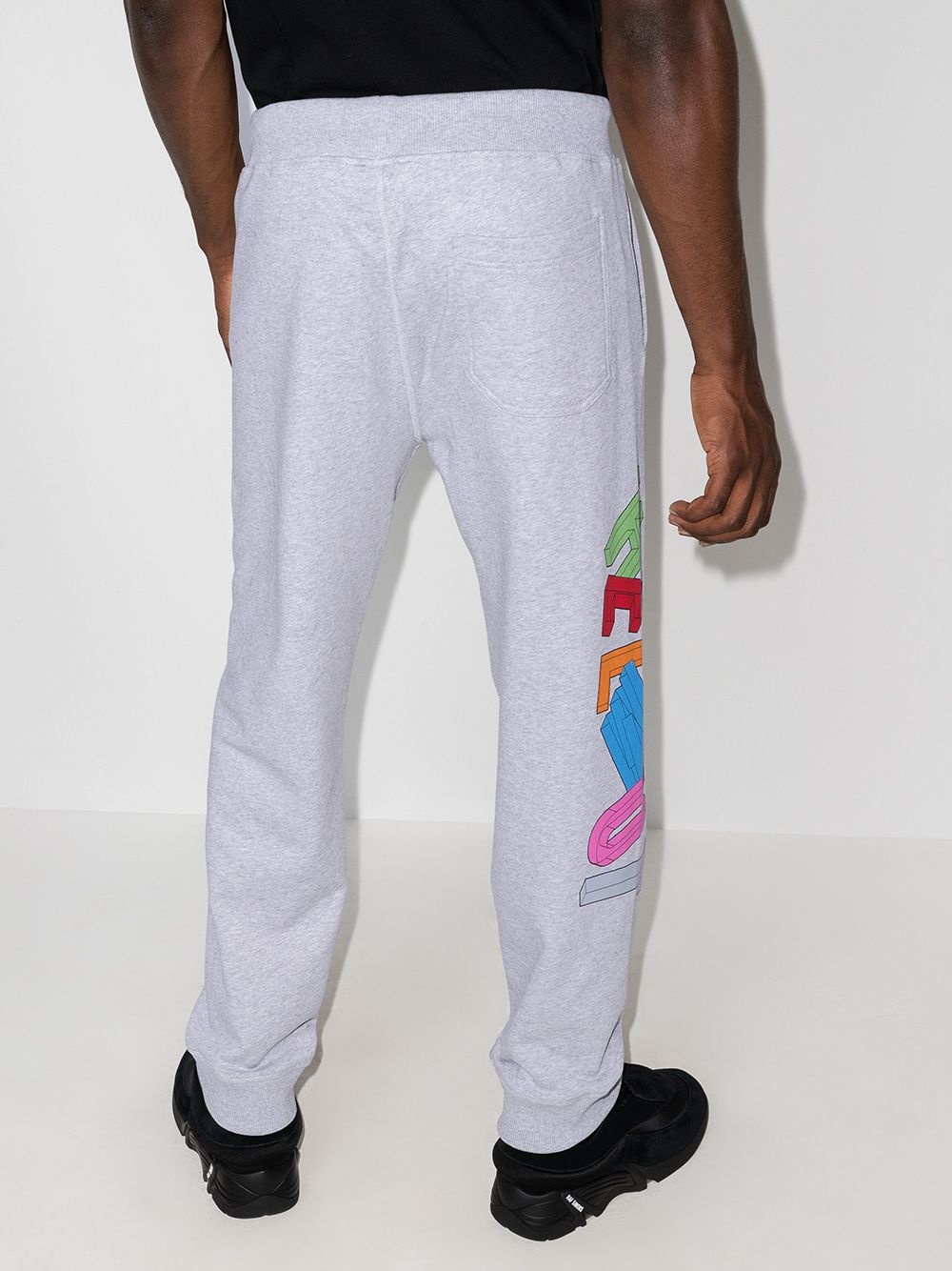 3D logo cotton track pants - 3