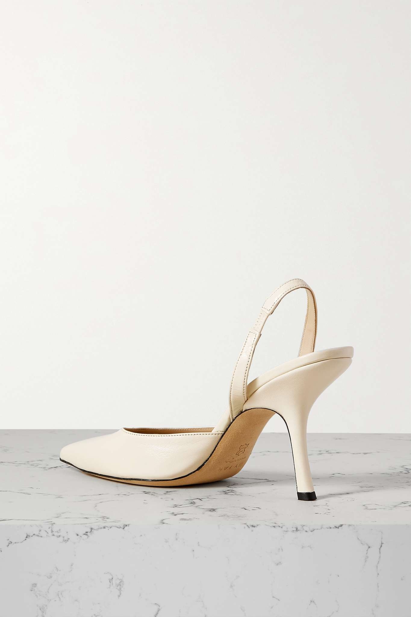 + Mimi Cuttrell leather slingback pumps - 3