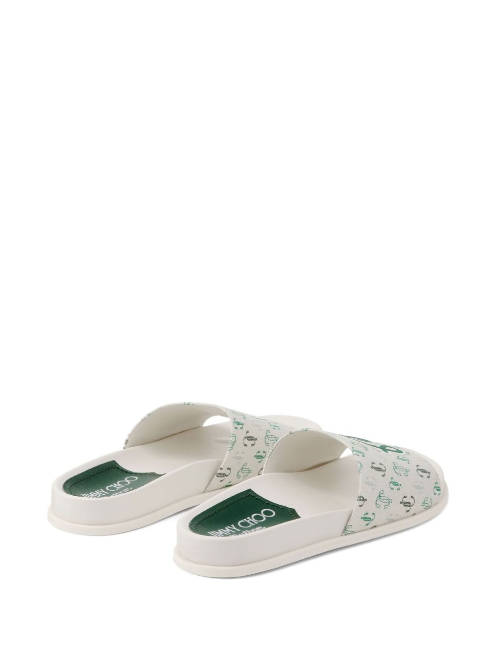 monogram-printed slip-on sandals - 2