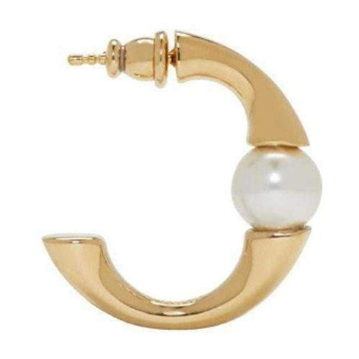 Darcey Swarovski Pearls Plated Brass Half Hoop Earrings - 6