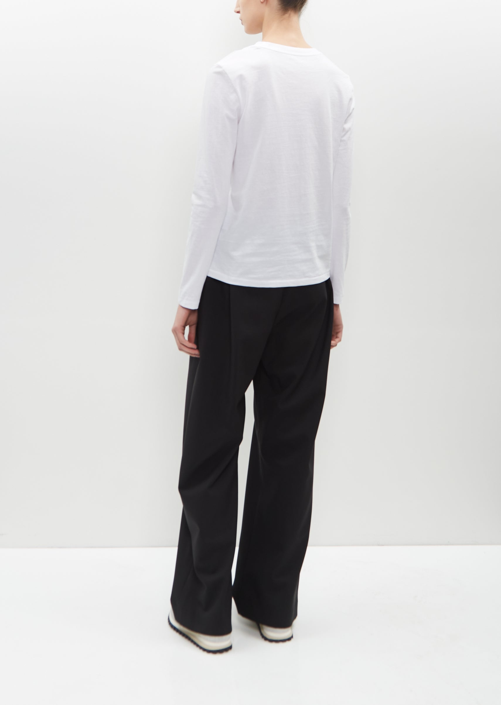 Long Sleeve Mini Boy T-Shirt — Optic White - 4