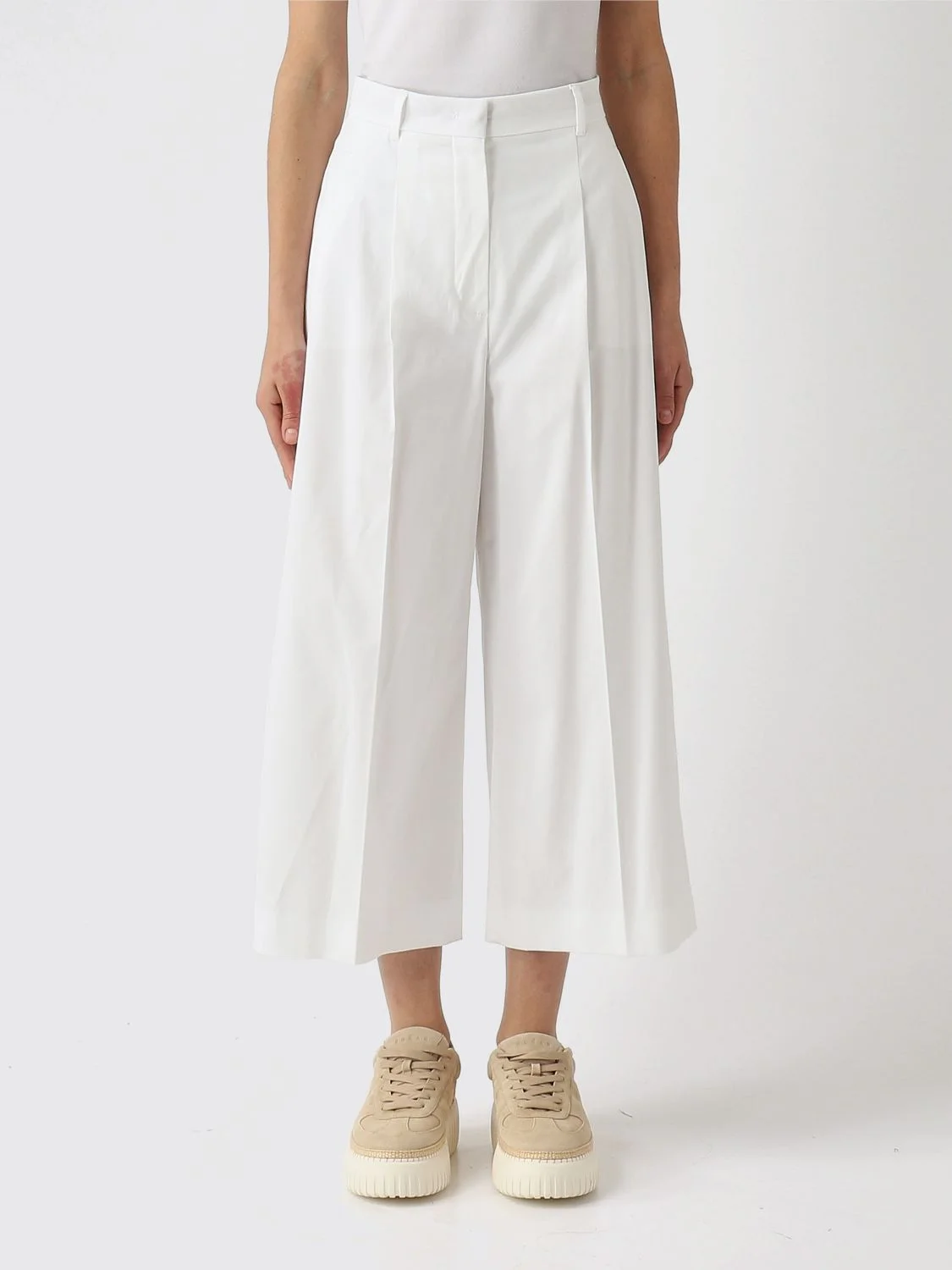 Max Mara Studio Women Max Mara Studio Classic Cotton Trousers - 1