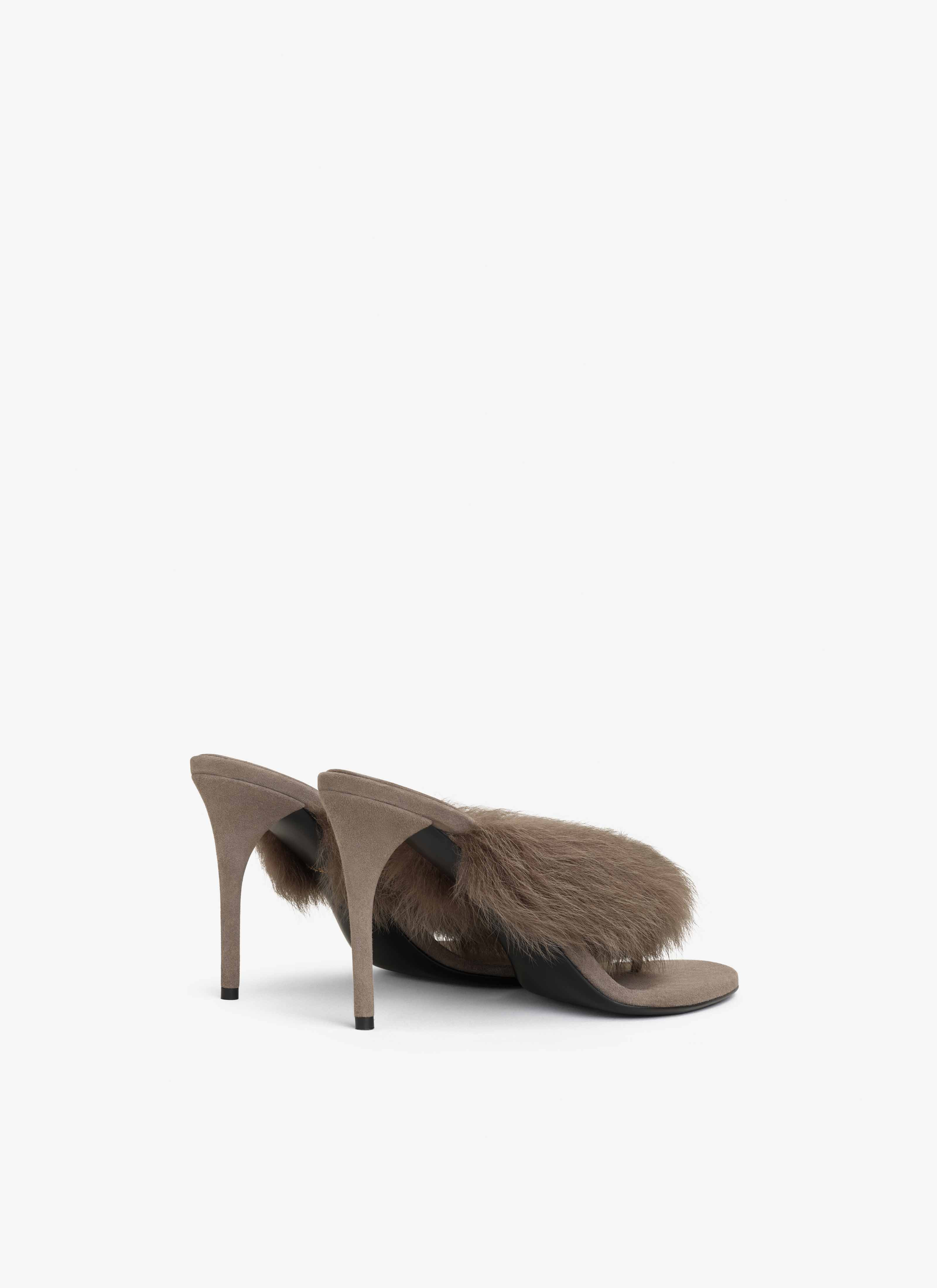 HEEL THONG MULES IN LAMBSKIN - 2