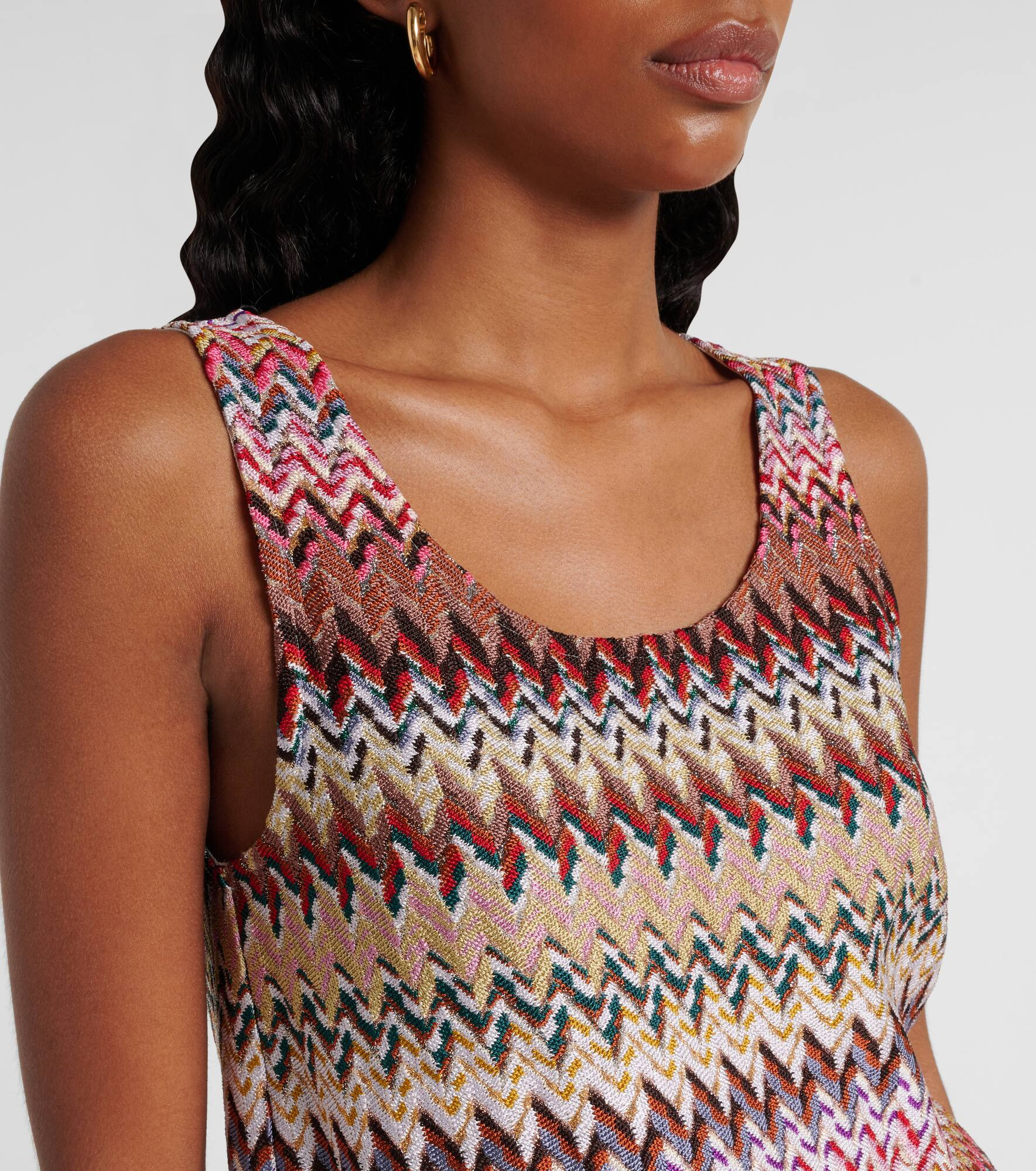 Zigzag lamé top - 4