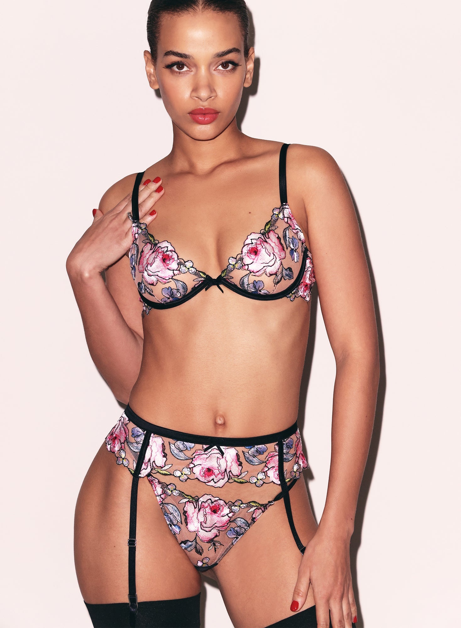 Fidelia Embroidery Demi Bra - 2