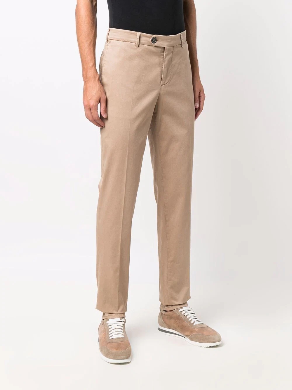 mid-rise straight-leg trousers - 3