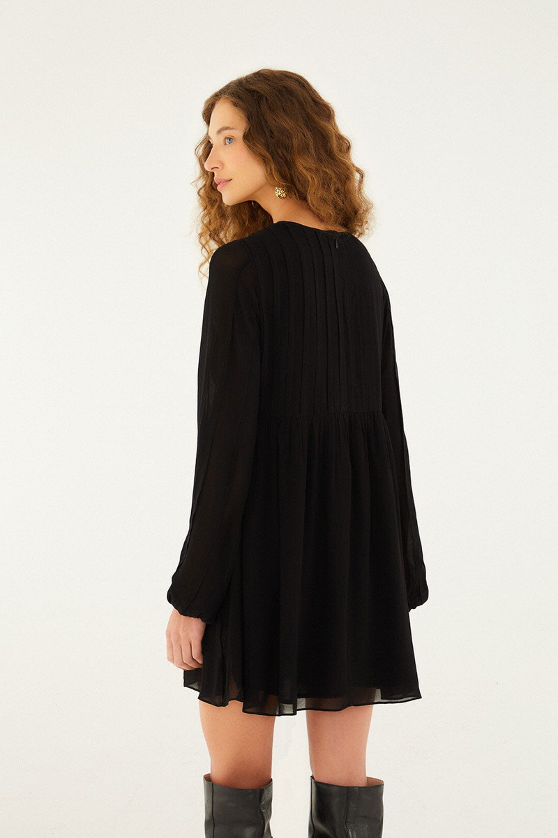Black Shell Mini Dress 4