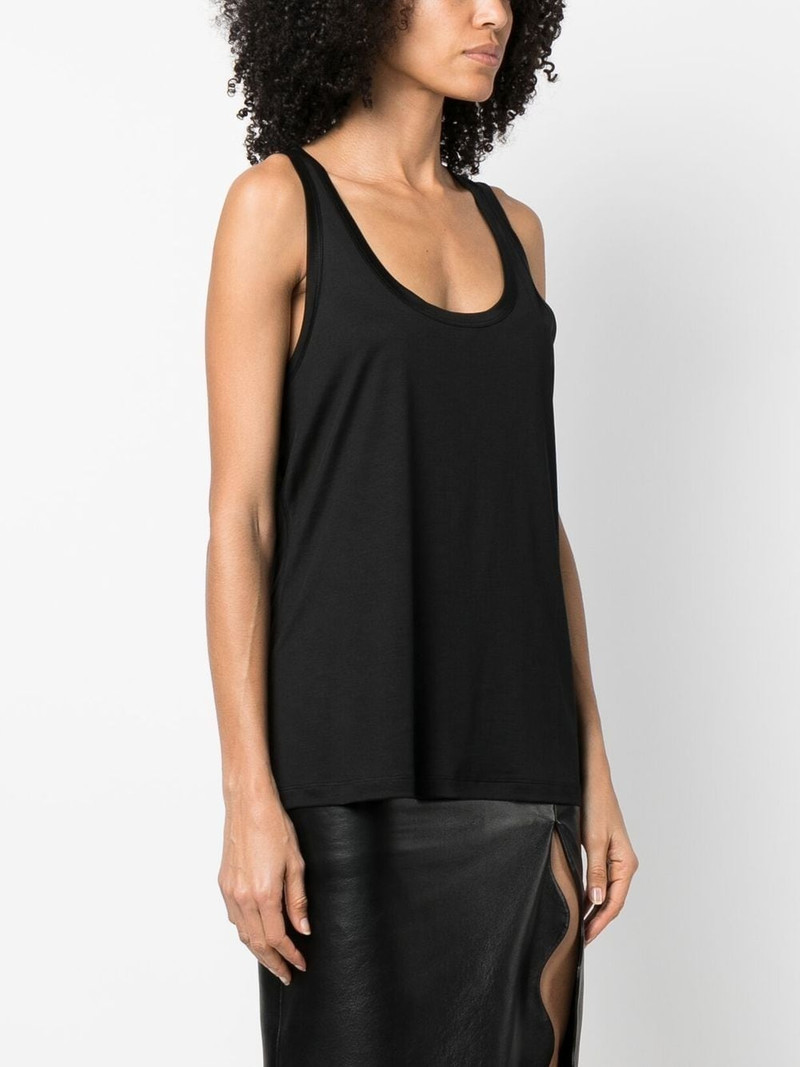logo-patch silk tank top 3