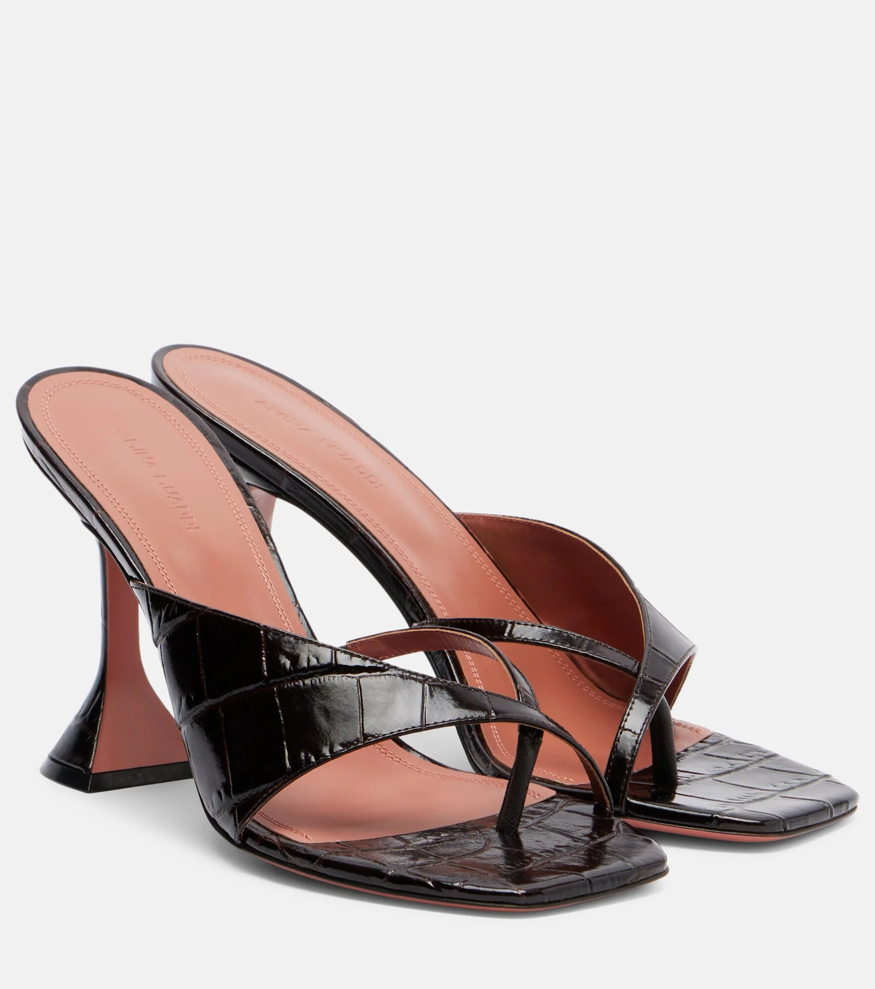 Shiona croc-effect leather mules - 1