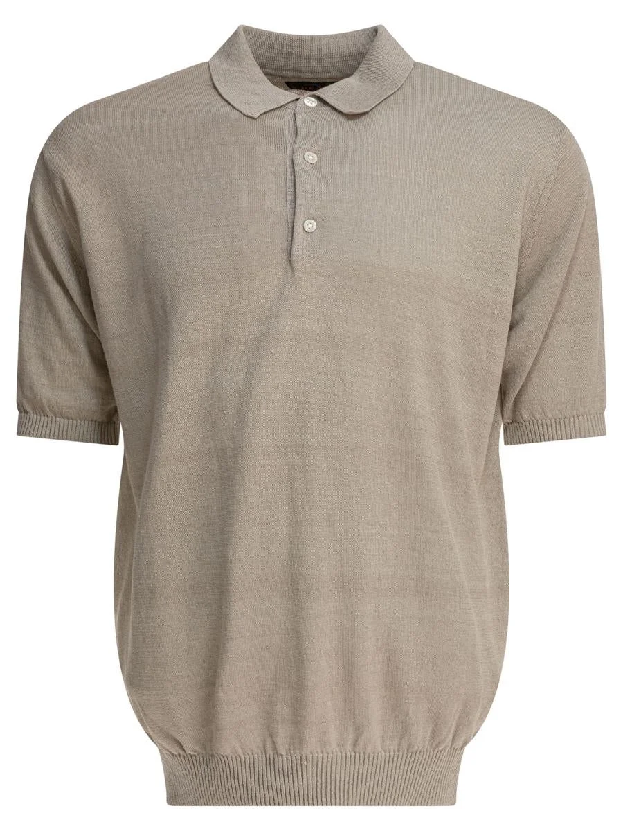 Beams Plus Hemp Polo Shirt - 1