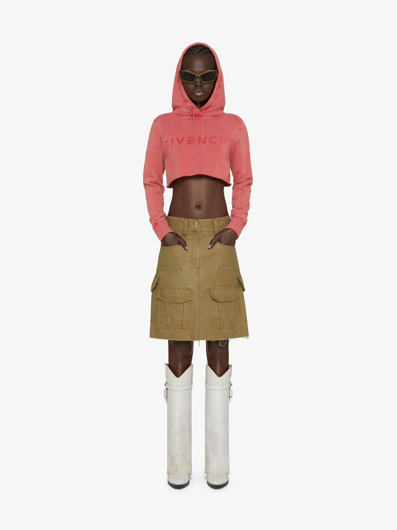 Givenchy GIVENCHY 4G CROPPED HOODIE IN FLEECE outlook