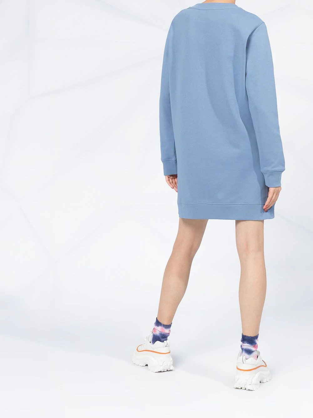 logo-print sweatshirt dress - 4