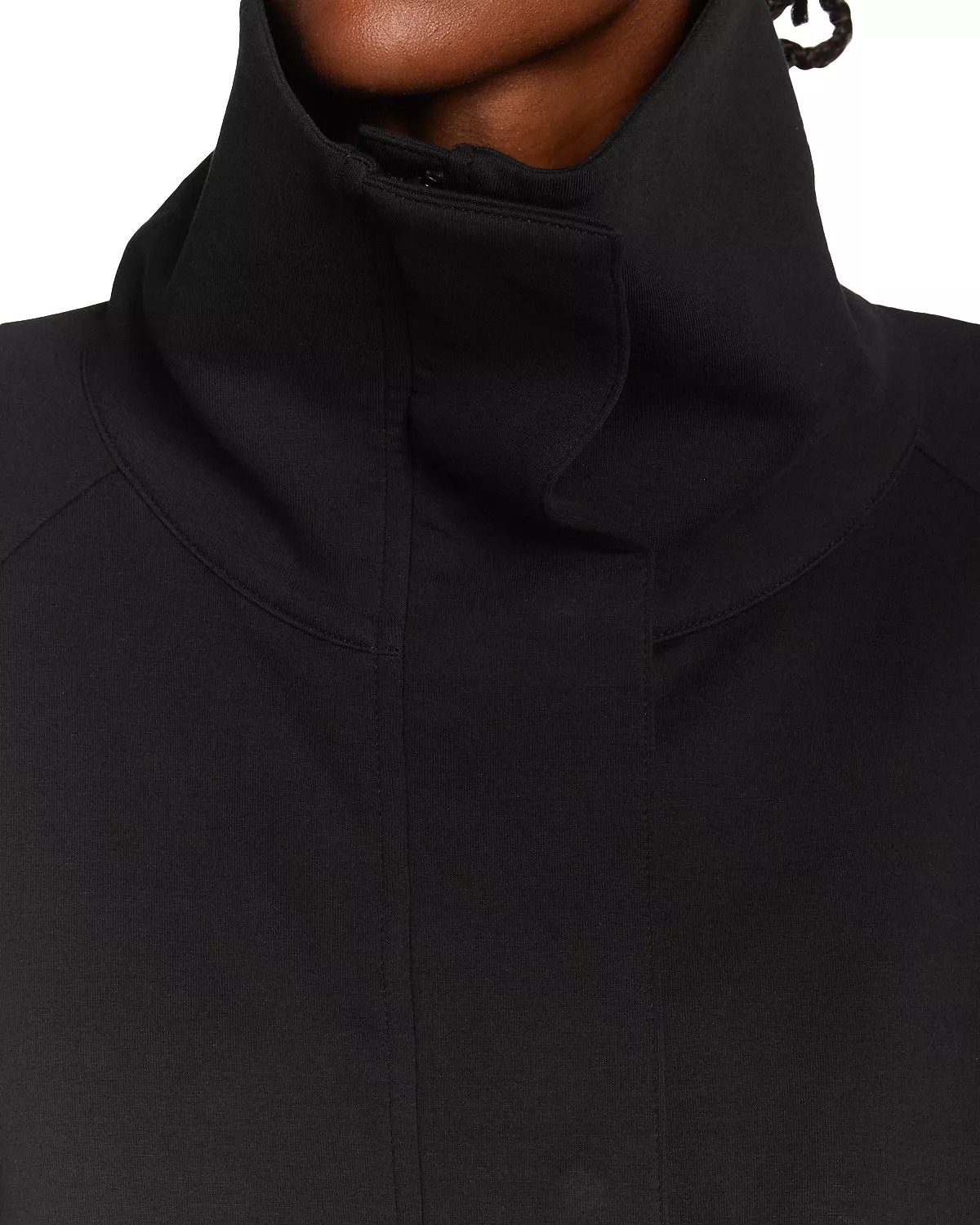 Wide Collar Zip Front Cardigan - 5