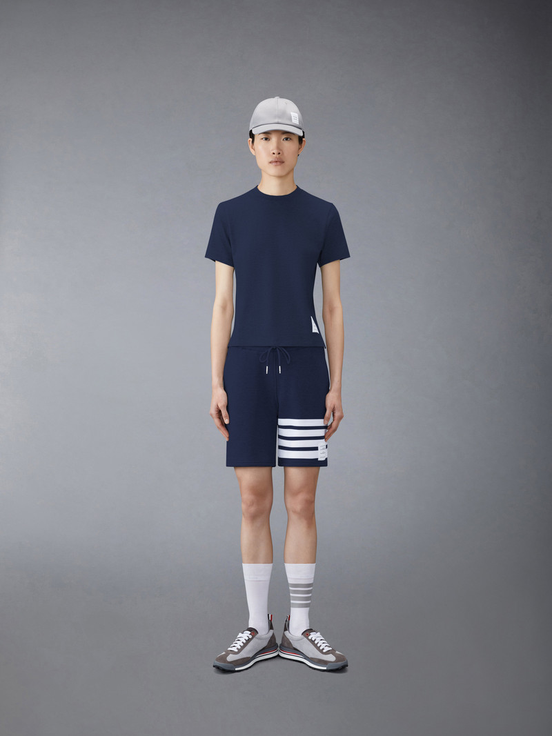 four-bar stripe track shorts 4